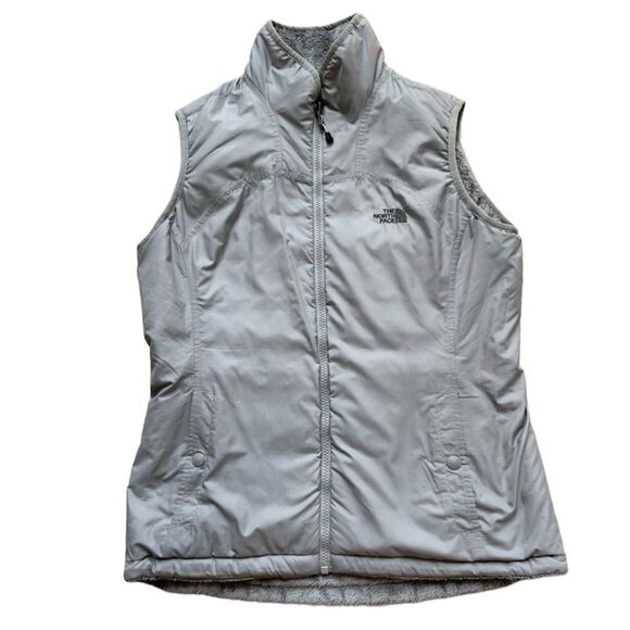 The North Face Women’s Gray Reversible Full Zip Vest Size Medium - Picture 1 of 15